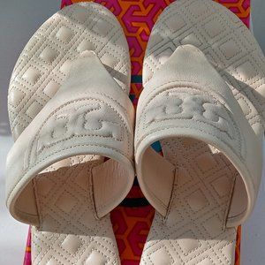 Tory Burch Fleming flat leather sandals
